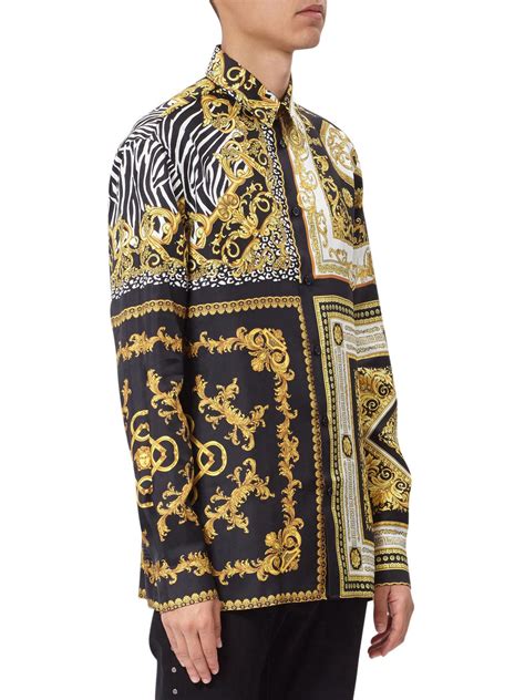 versace inspired shirt men's|Versace collection men shirt.